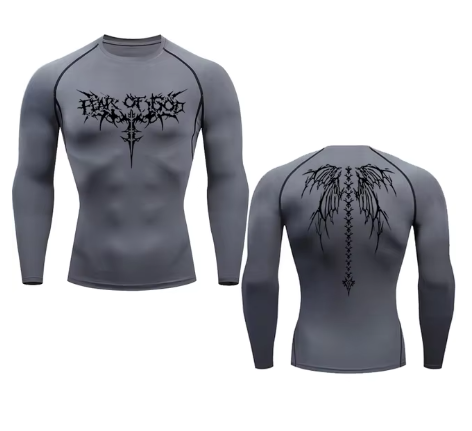 T-shirts de Sport Gym Séchage Rapide avec Imprimé Anime