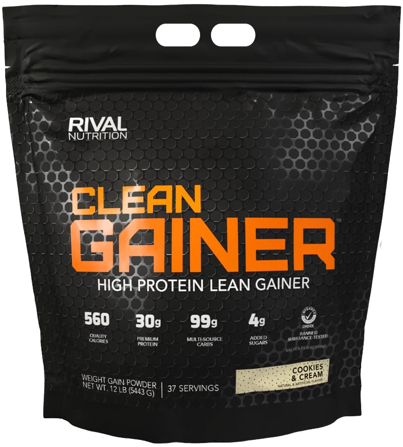 Rival Nutrition Clean Gainer - Cookies & Cream 12lbs