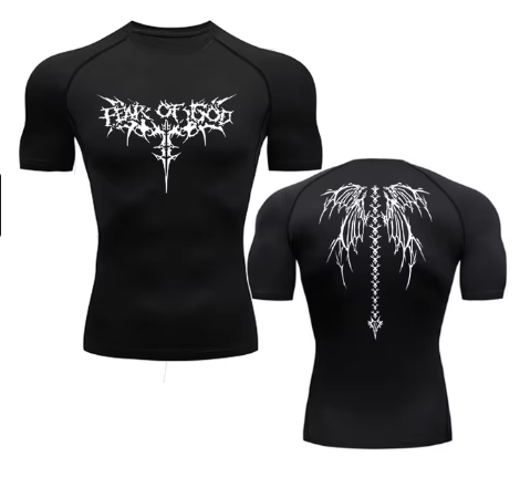 T-shirts de Sport Gym Séchage Rapide avec Imprimé Anime
