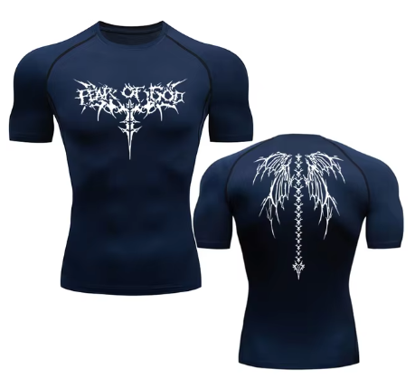 T-shirts de Sport Gym Séchage Rapide avec Imprimé Anime