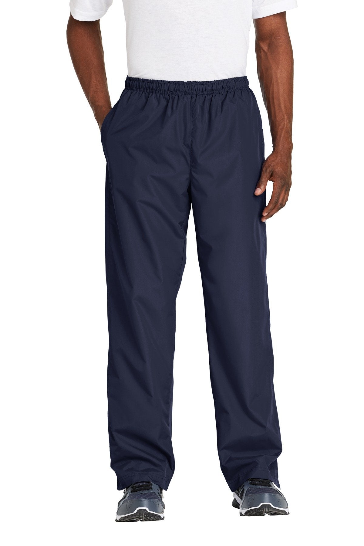 Pantalon Coupe-Vent Sport-Tek M Vrai Marine